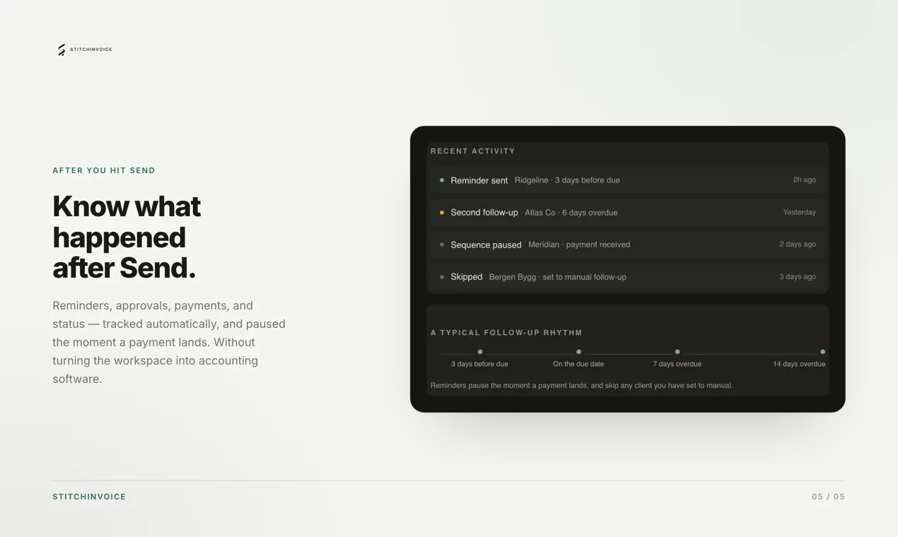 StitchInvoice screenshot
