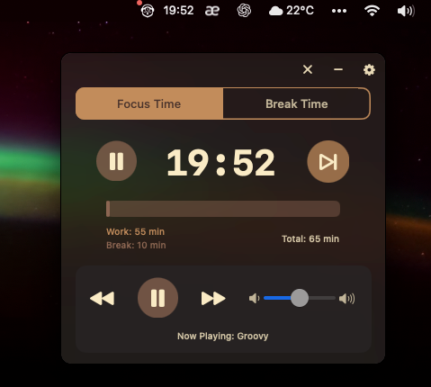 Lofi Radio สำหรับ Mac - แอพ Mac พร้อม Lofi Beats และ Pomodoro Timer media 1