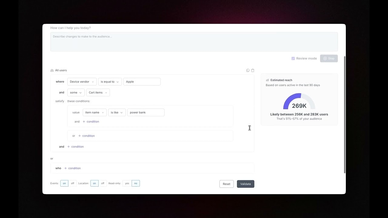 AI-powered Website Segmentation by Croct