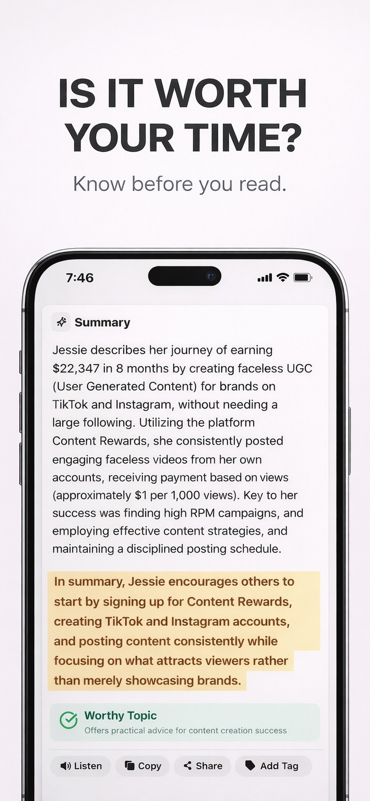 JustSummarize  - Screenshot 2 showing product features and functionality