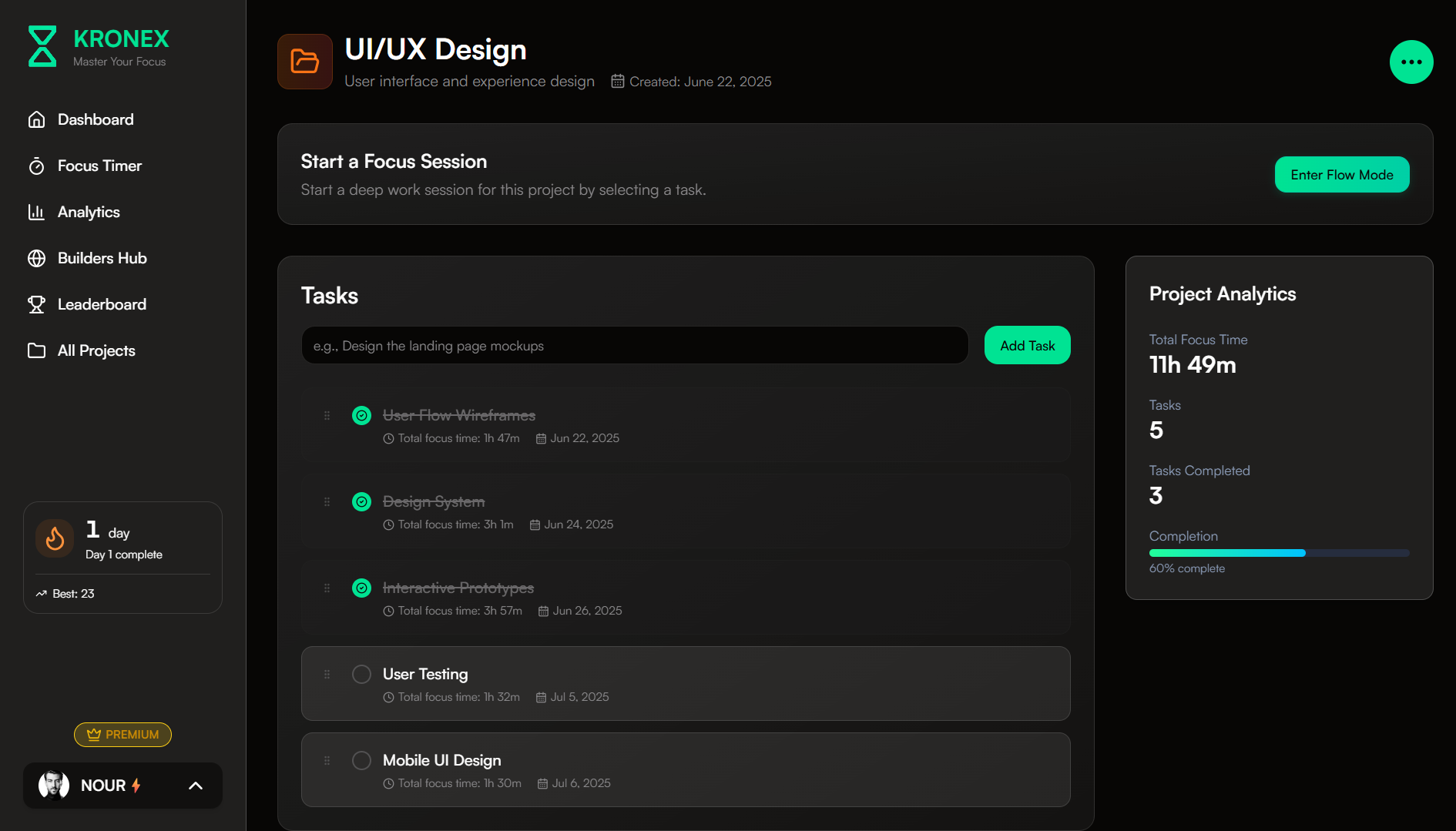 Média Kronex 2.0 - Deep Work Tracker et Advanced Focus Analytics for Builders 7