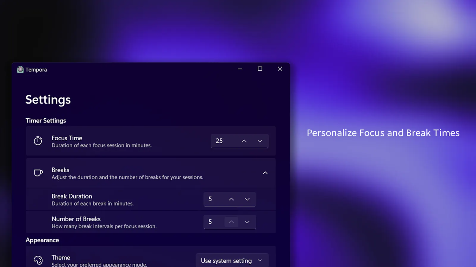 Tempora – Pomodoro Timer & Focus App screenshot 2
