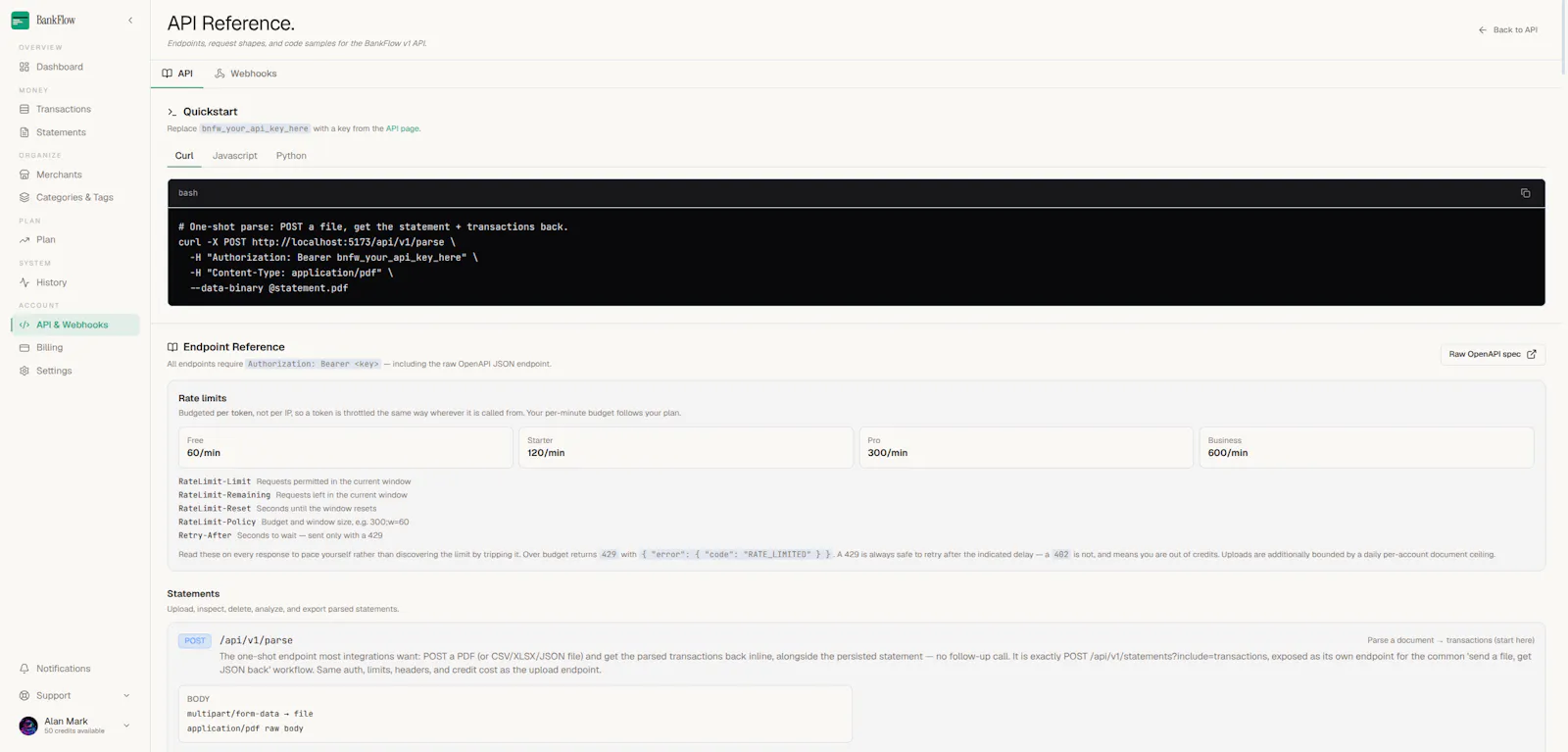 Bankflow screenshot 10