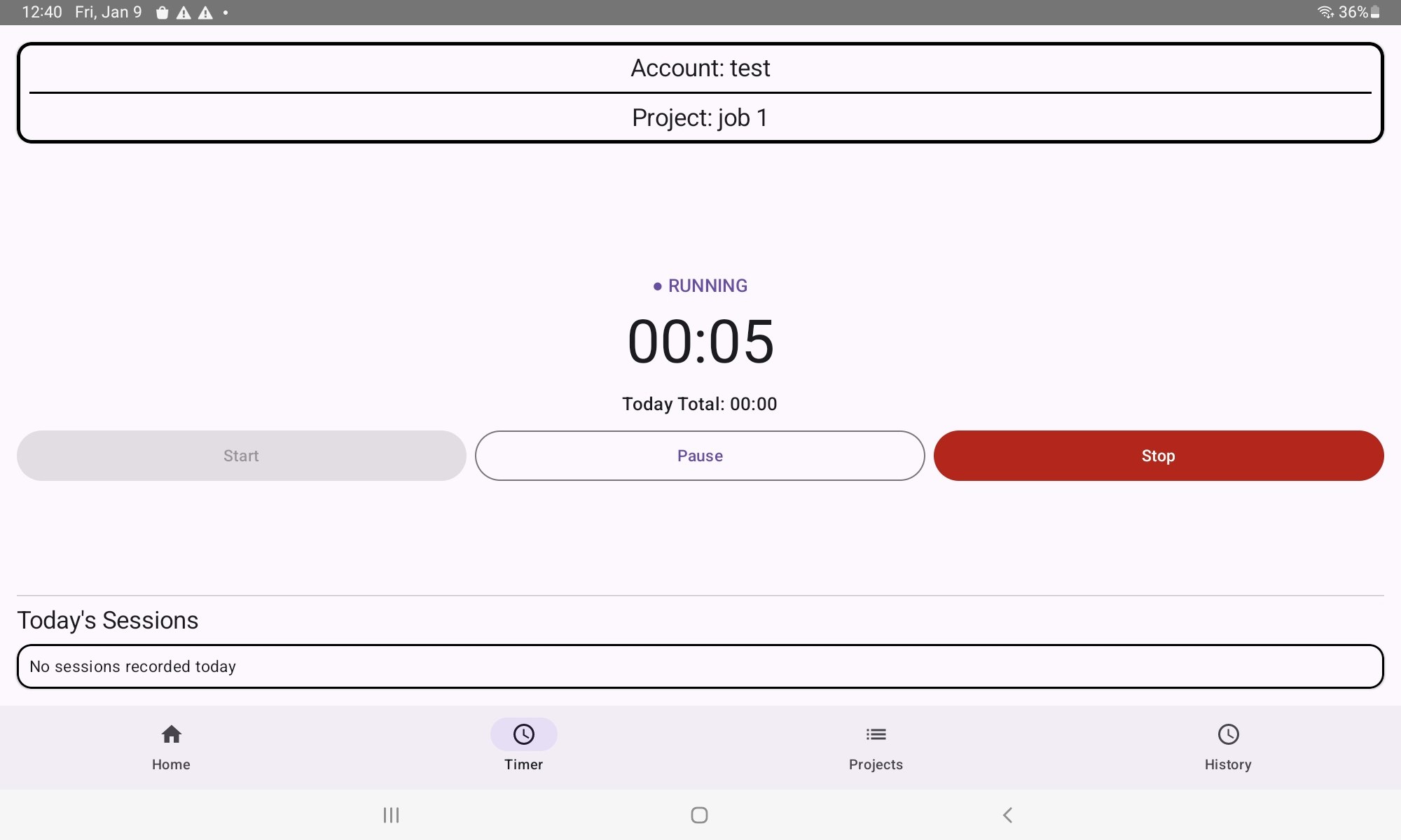 Time Tracker - Screenshot 2 showing product features and functionality