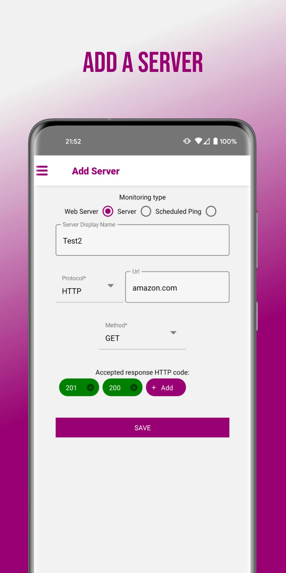 PingMyServer gallery image