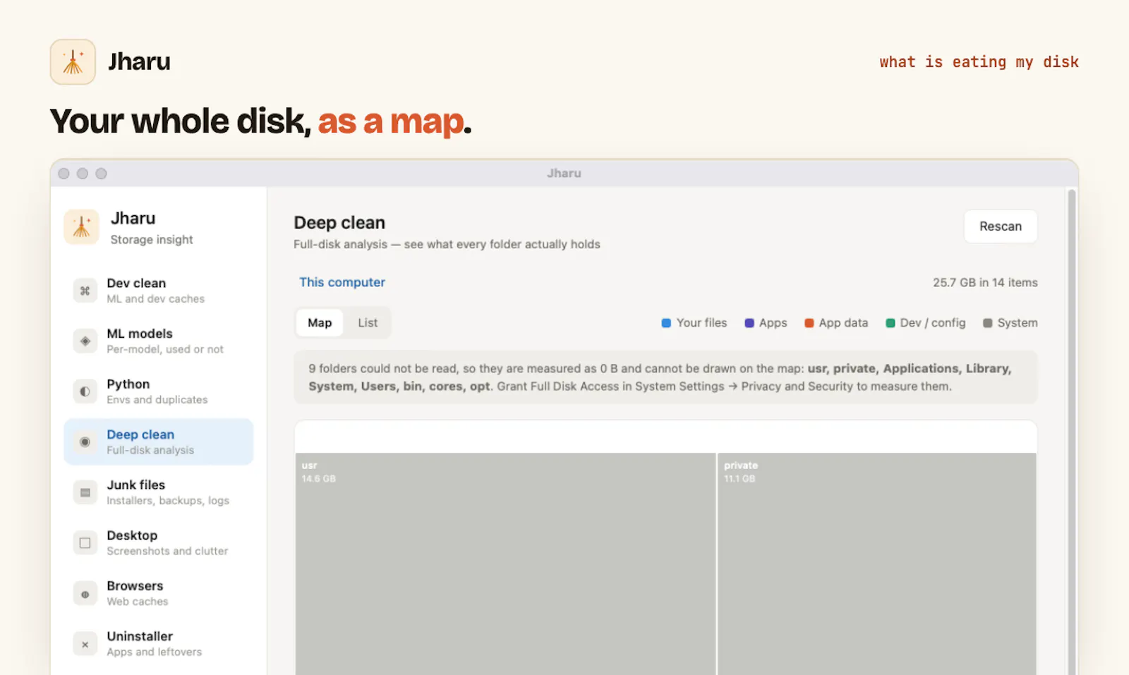 Jharu -A disk cleaner that can think. screenshot 6