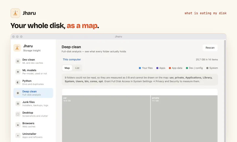 Jharu -A disk cleaner that can think. screenshot 6
