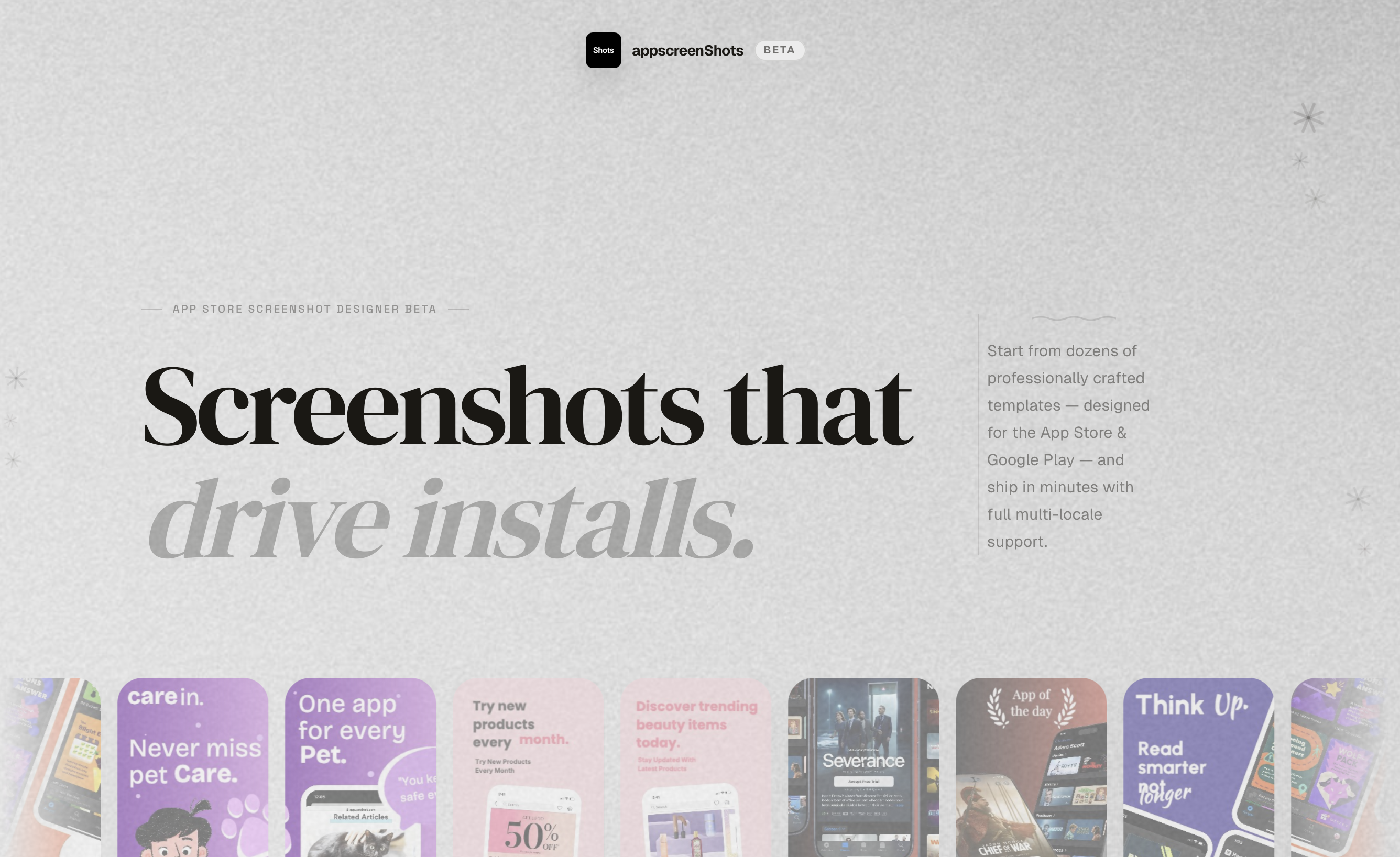 appscreenShots Beta gallery image