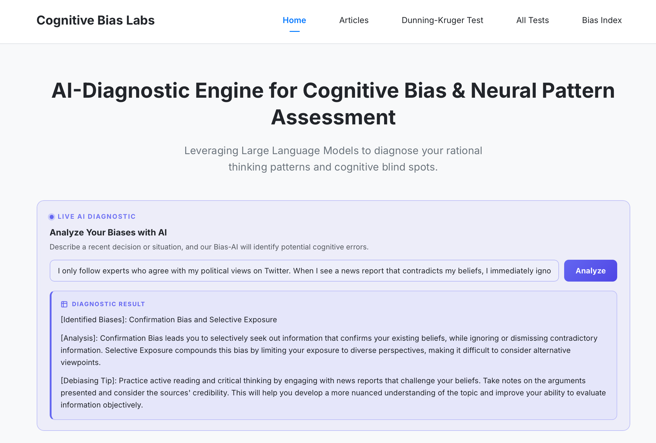 Cognitive Bias Labs gallery image