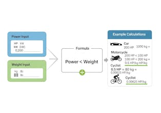 Power to Weight Calculator gallery image