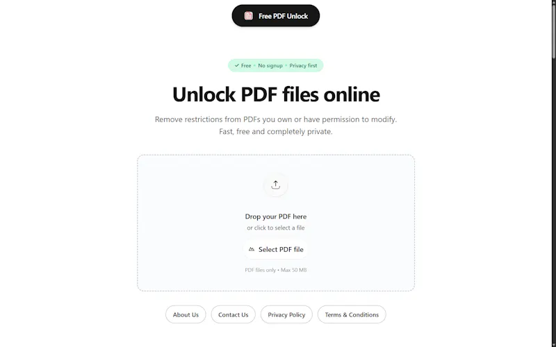 Free PDF Unlock screenshot 2