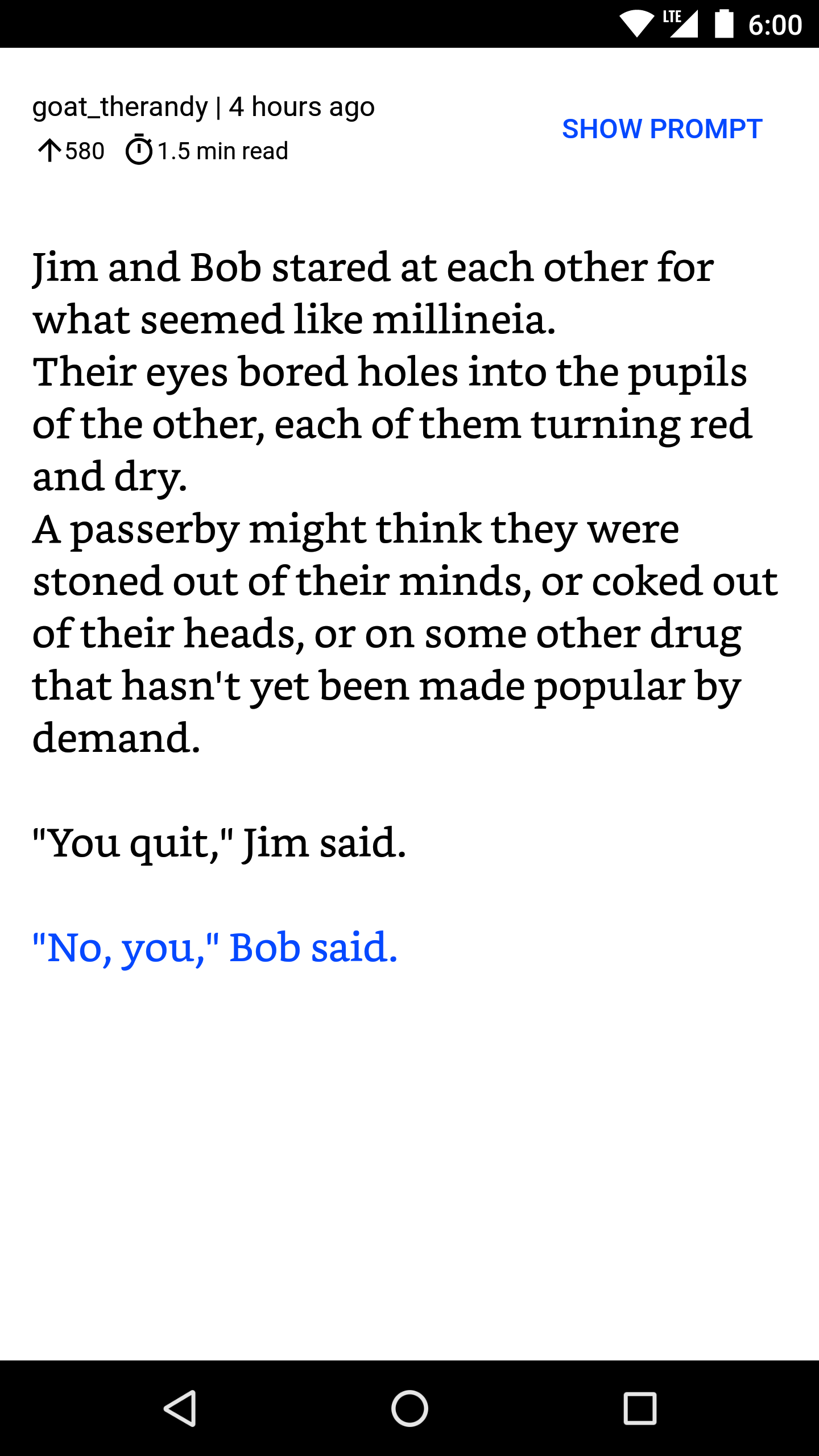 Writing Prompts Reader gallery image