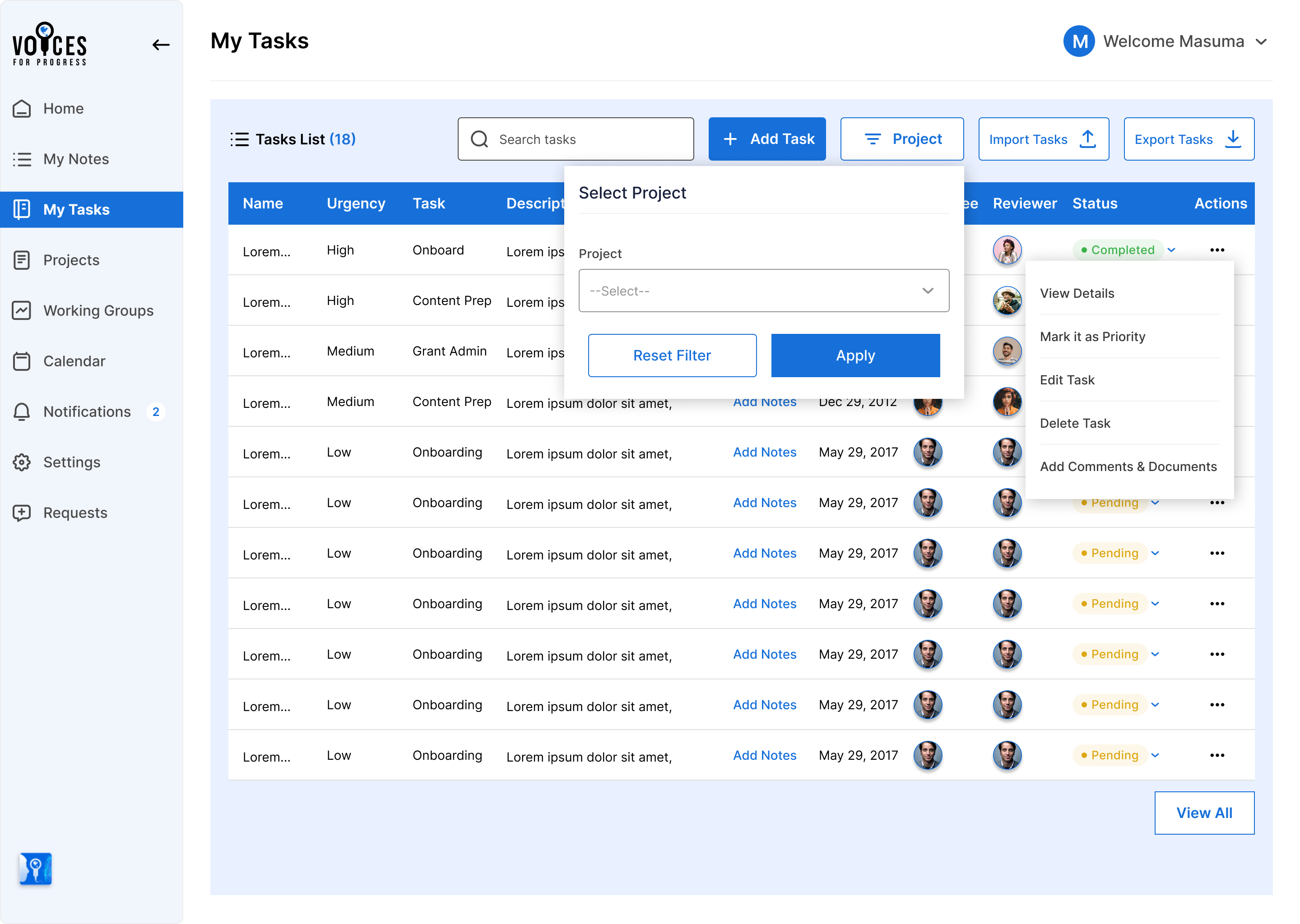 Voices for progress - Screenshot 3 showing product features and functionality