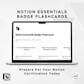 Notion Essentials Badge Flashcards