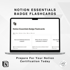 Notion Essentials Badge Flashcards logo