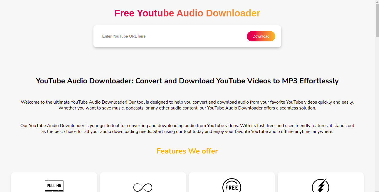 Media Trình tải xuống âm thanh YouTube 1