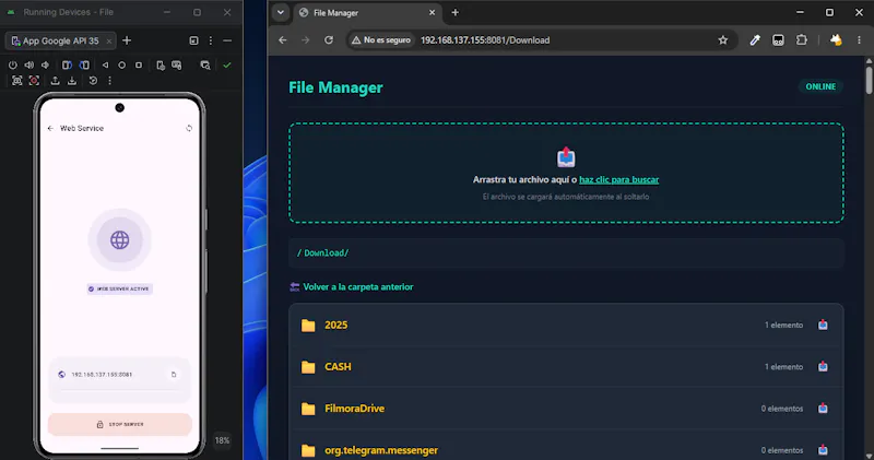 Administrador de archivos screenshot 1