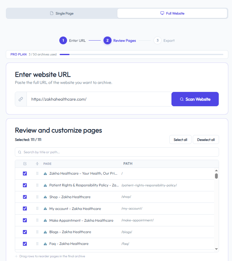 Convert Website to PDF Online gallery image