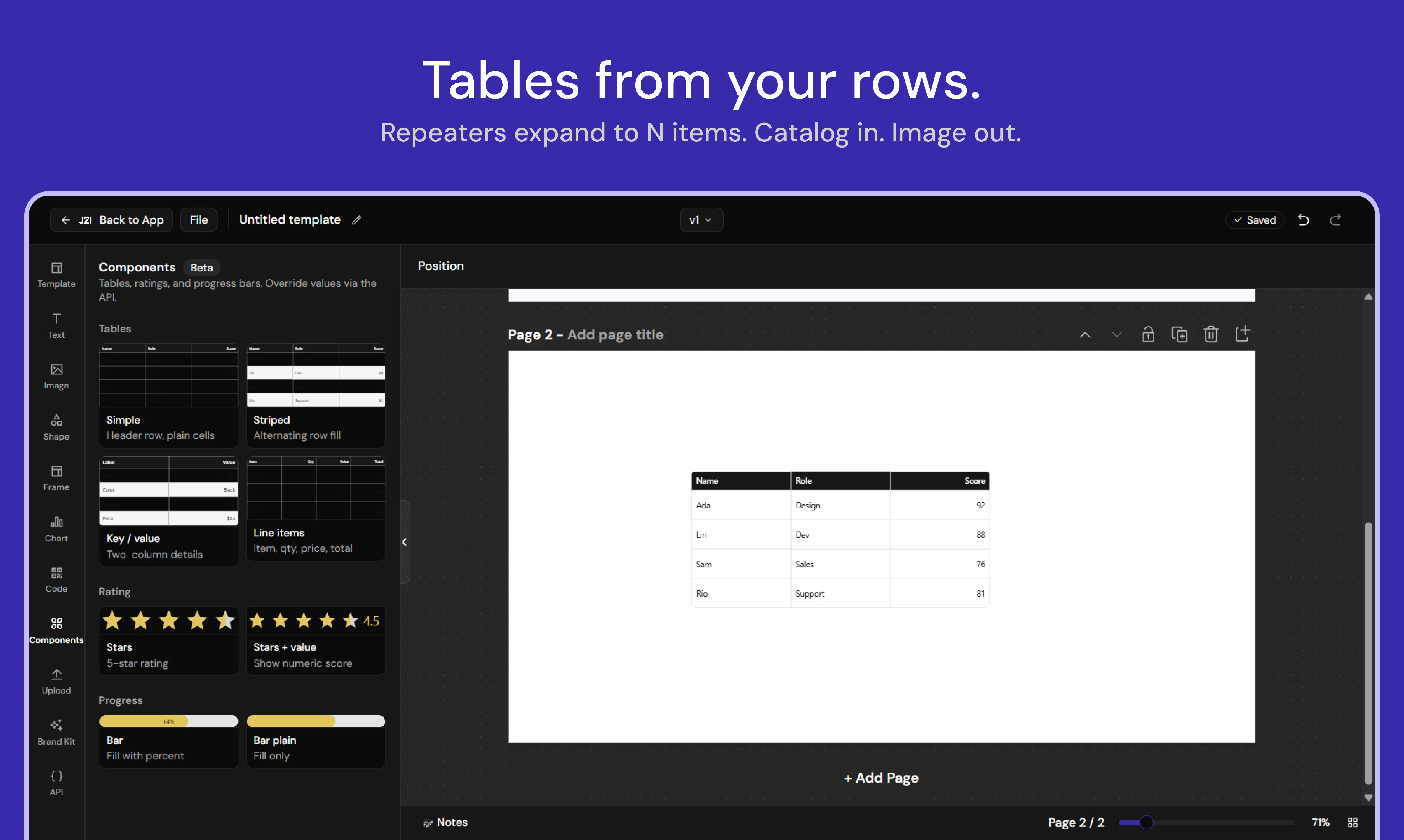 jsontoimg - Beta gallery image