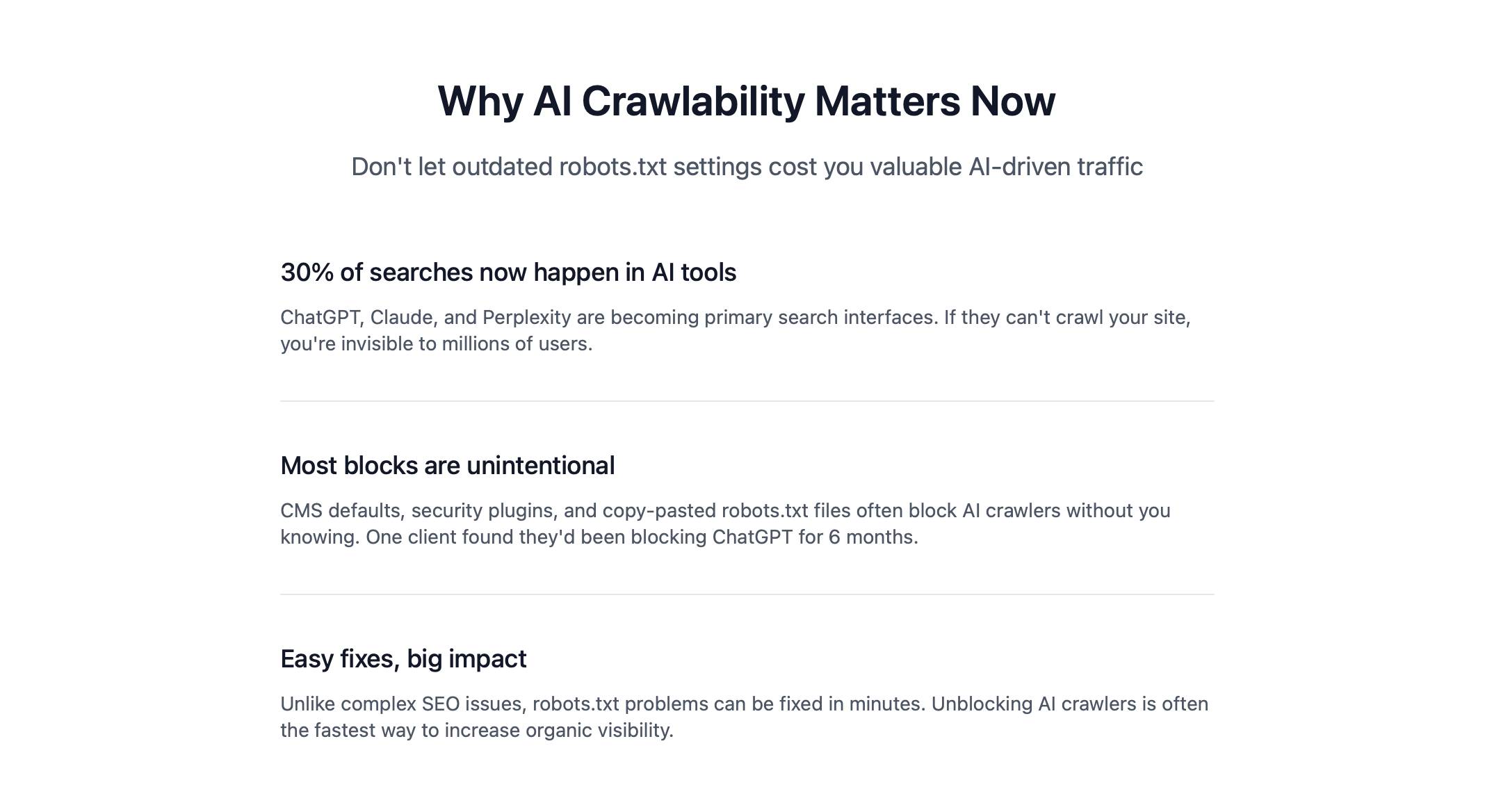 Média Vérification du robot de recherche AI - Vérifiez si votre robots.txt autorise Chatgpt, Google Gemini 6