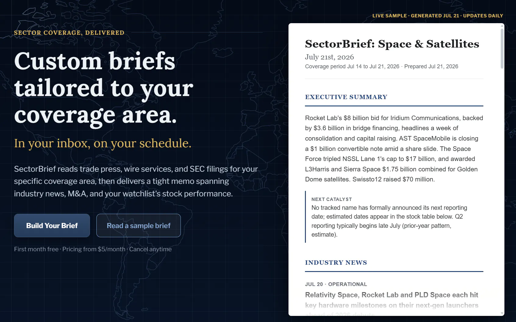 SectorBrief gallery image