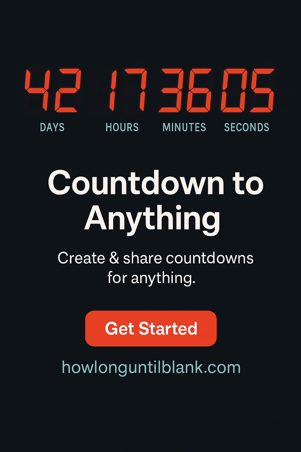 Media Countdown kepada apa sahaja - Buat dan kongsi undur untuk apa -apa. 2