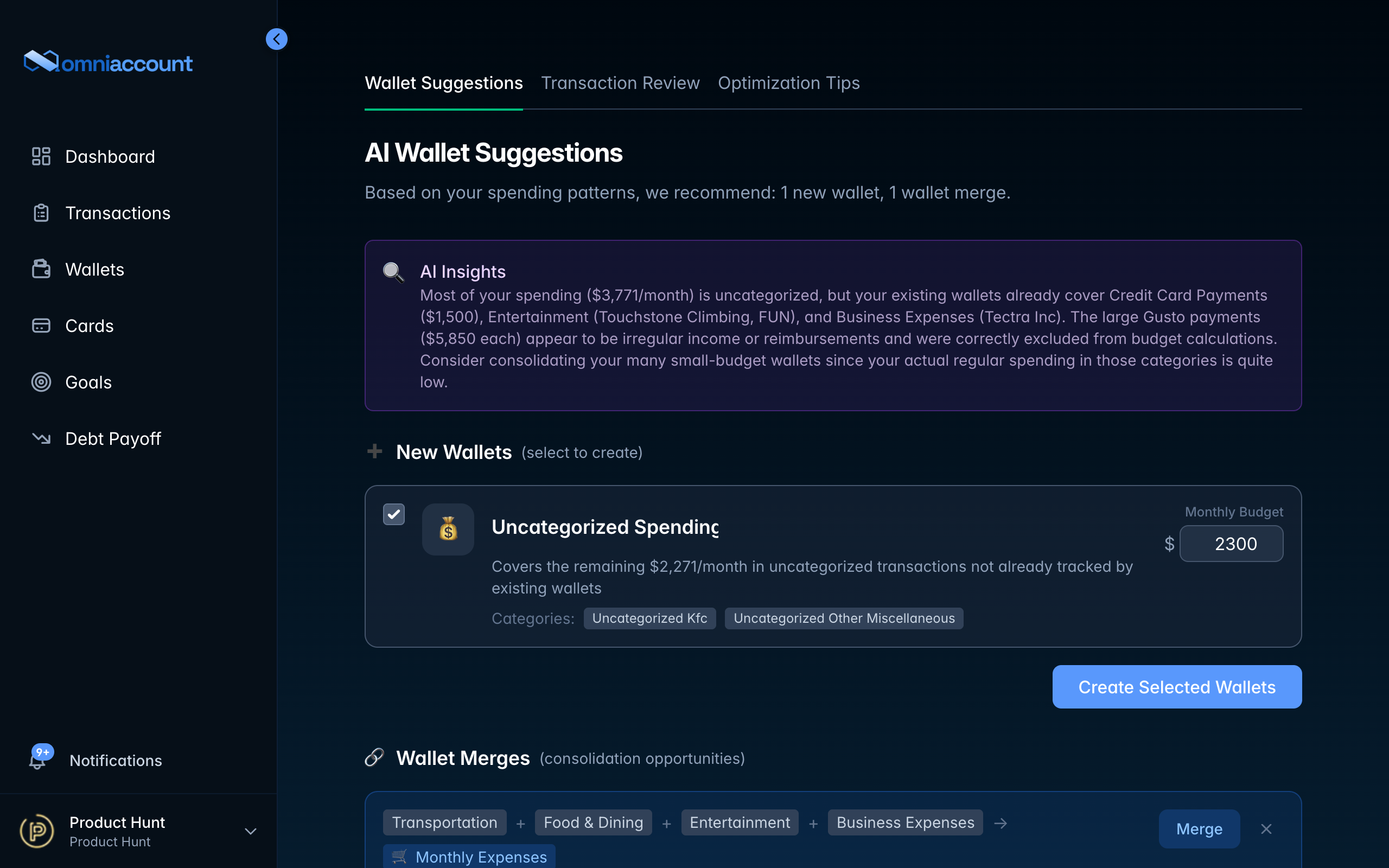 OmniAccount - Screenshot 5 showing product features and functionality
