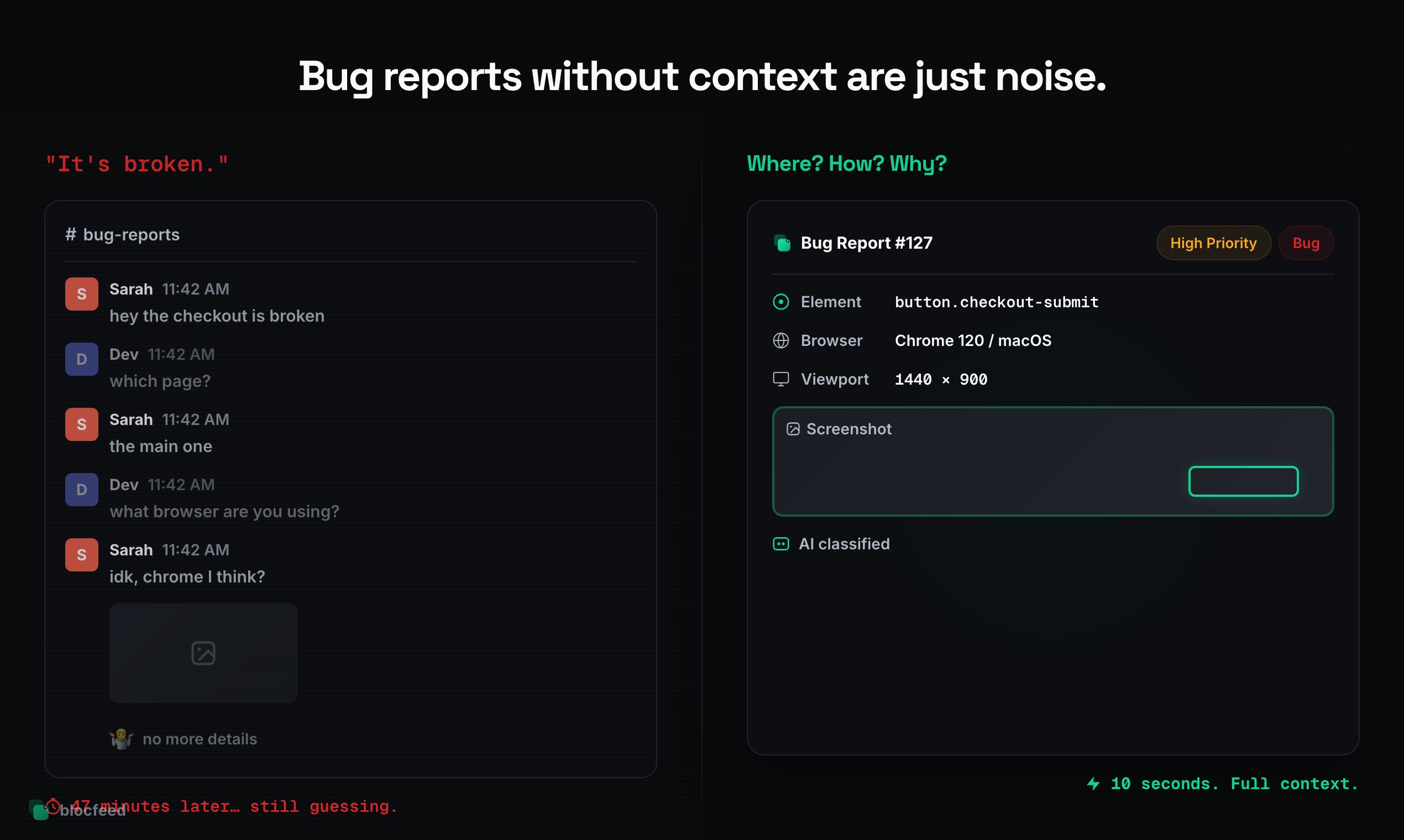 blocFeed - Screenshot 2 showing product features and functionality