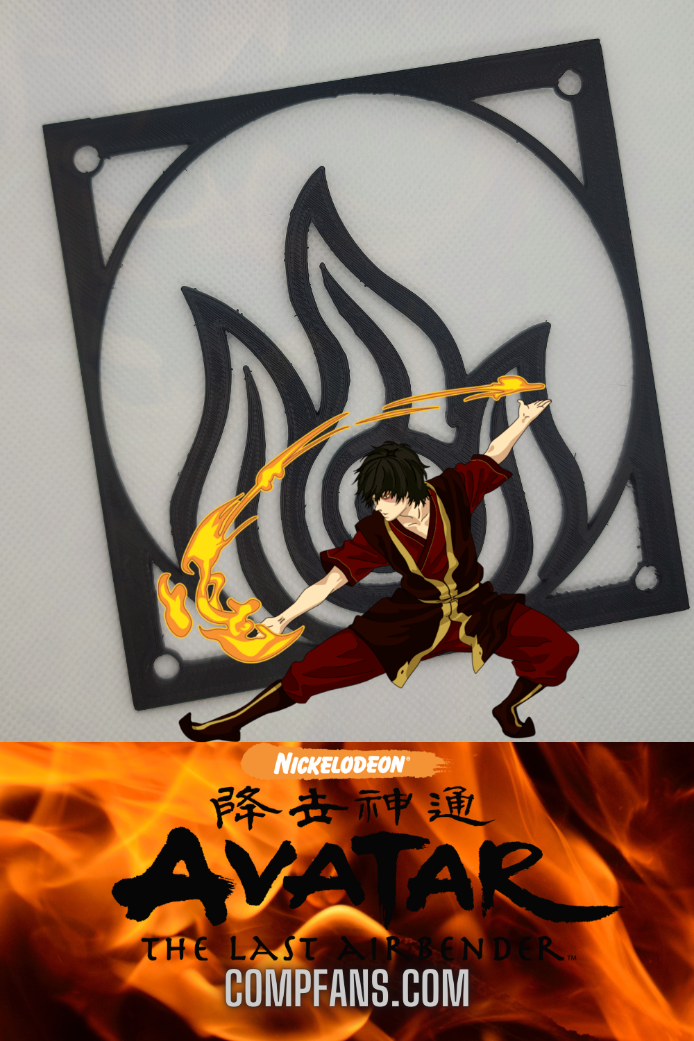 Avatar la última portada del ventilador de fuego de airbender media 1