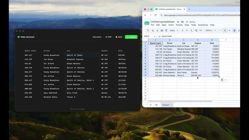 SheetSnap screenshot 1 (video preview)