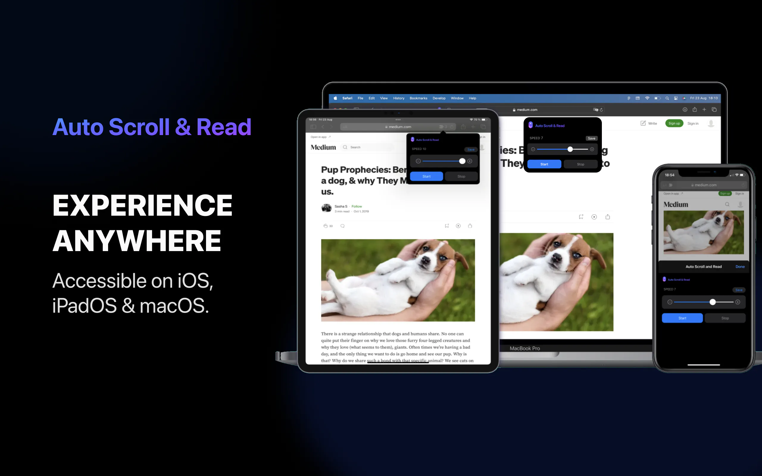 Auto Scroll and Read - Safari Extension: Effortlessly auto-scroll ...