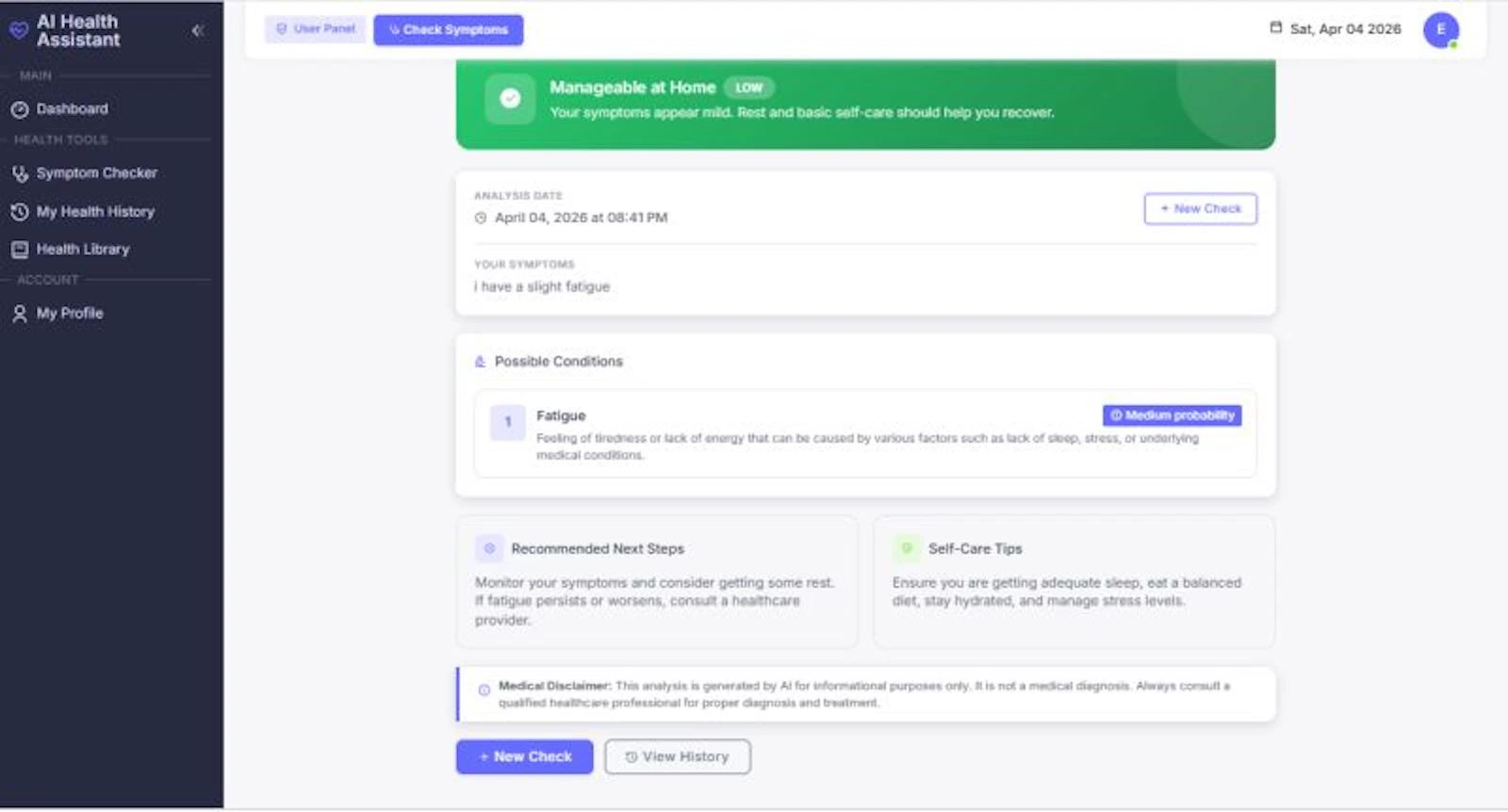AI Health Assist screenshot 1