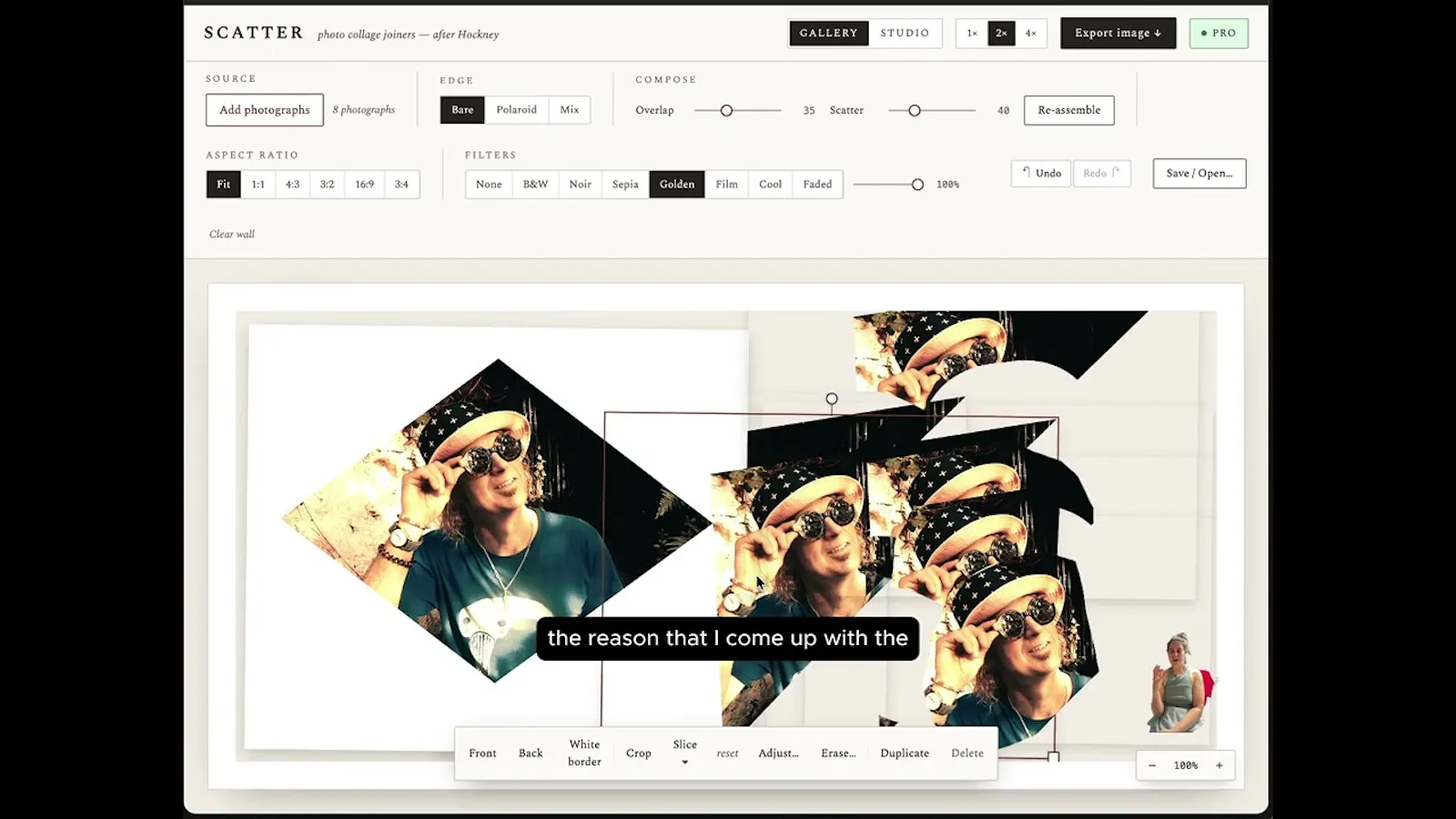 Scatter-Photo  screenshot 1 (video preview)