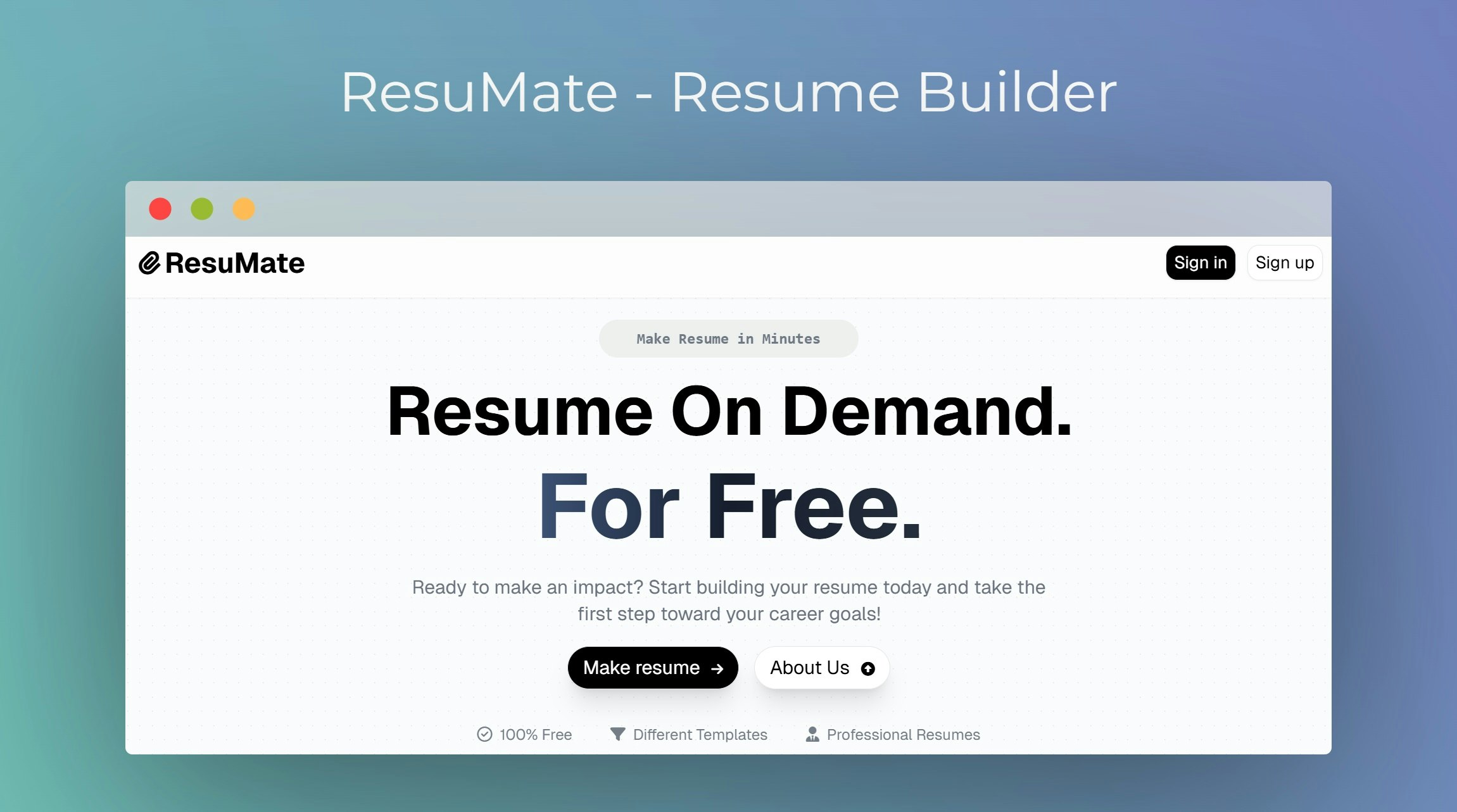 ResuMate gallery image