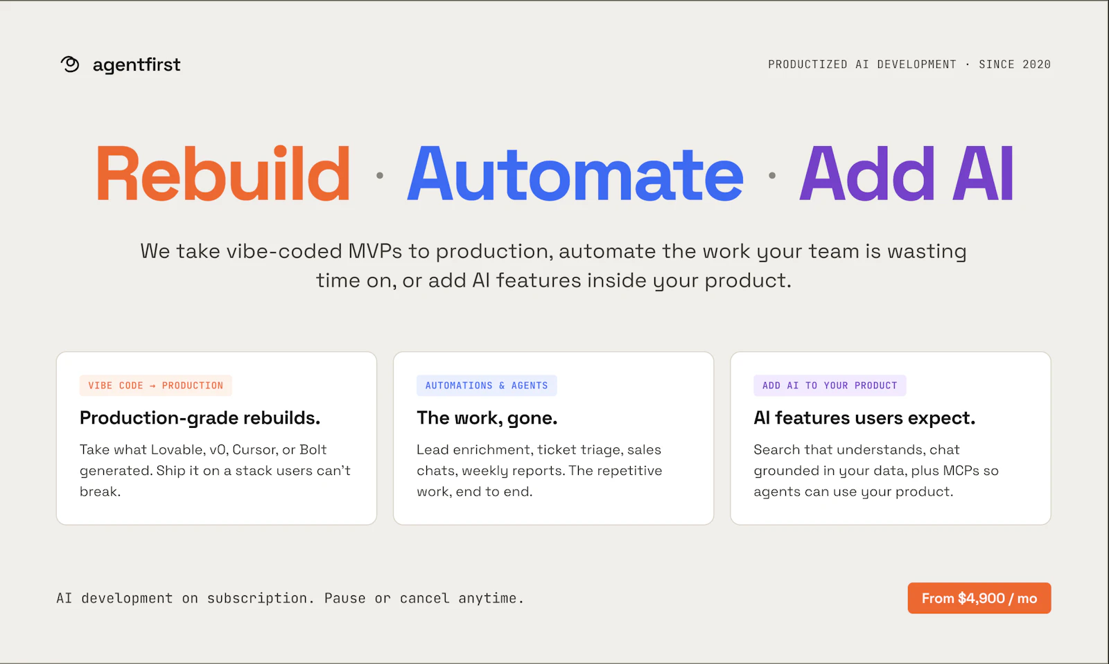 AgentFirst screenshot 2