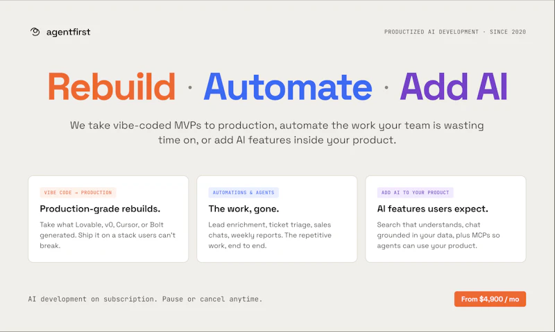 AgentFirst screenshot 2