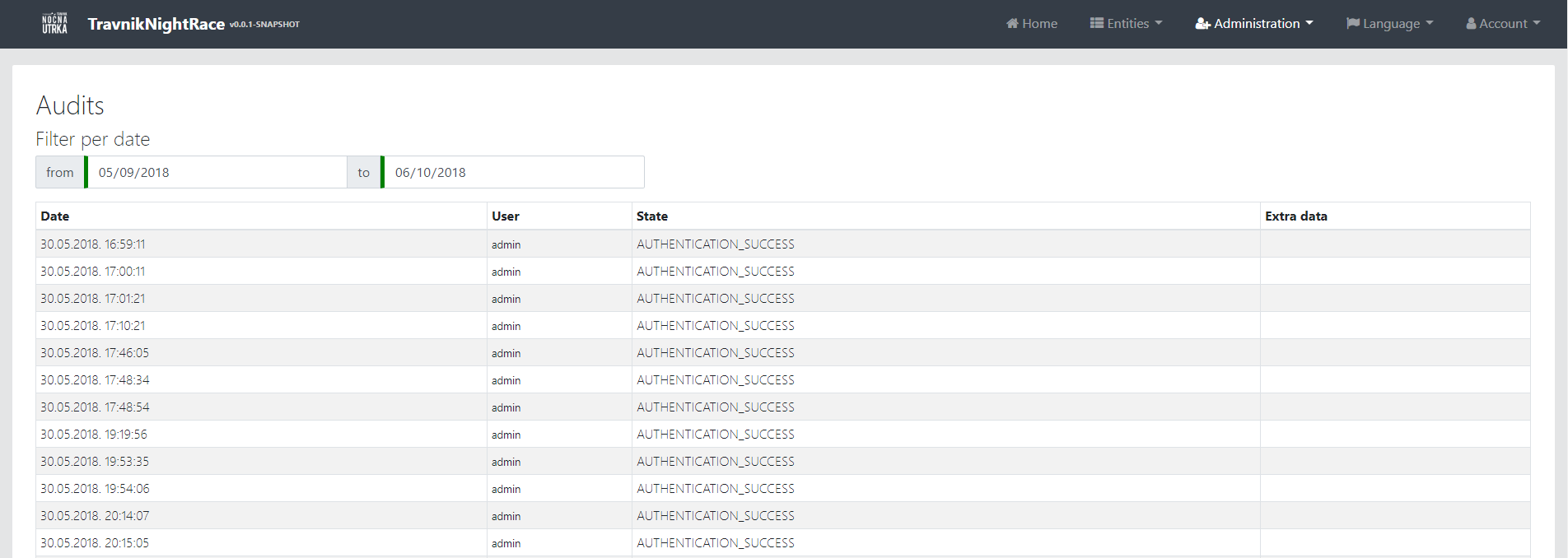 Travnik Night Race android app gallery image
