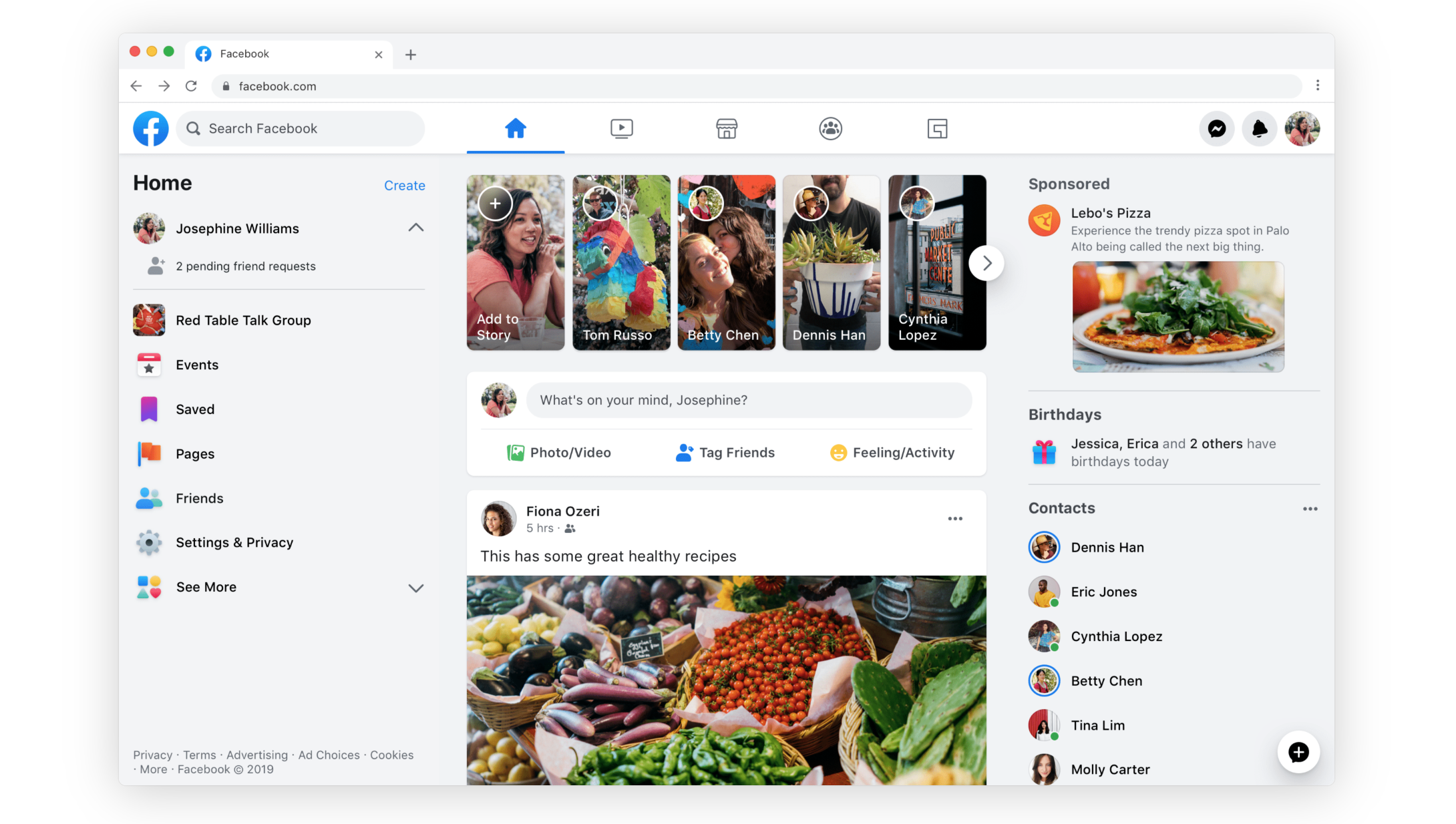 New Facebook Design gallery image