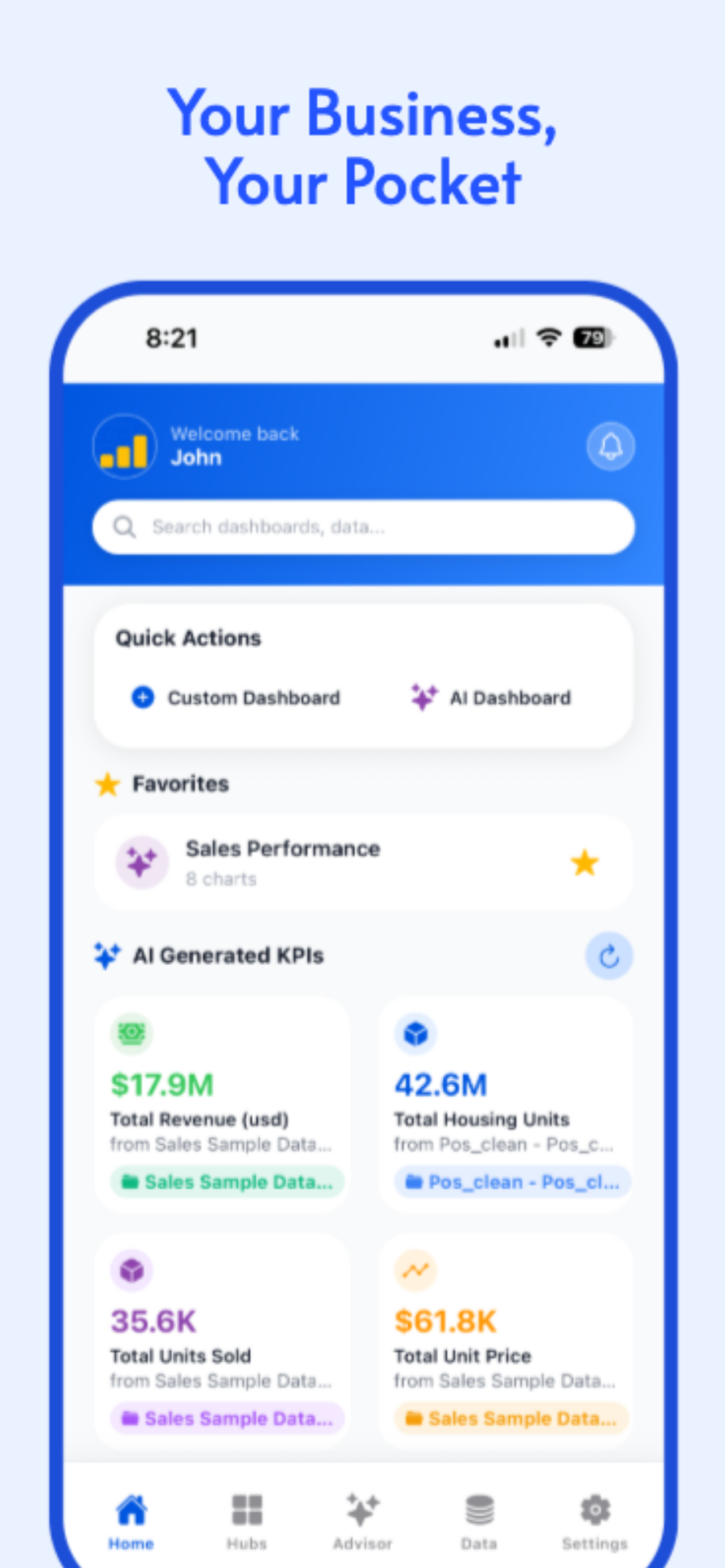 Anywhere BI - Screenshot 3 showing product features and functionality