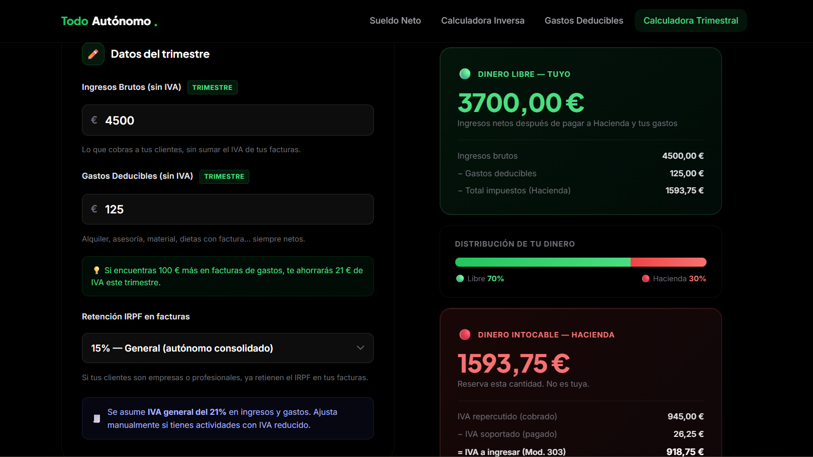 TodoAutónomo - Screenshot 3 showing product features and functionality