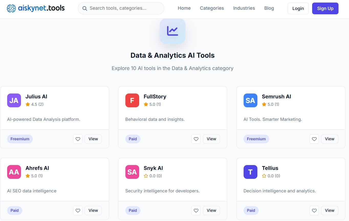 Data & Analytics AI Tools Directory  gallery image