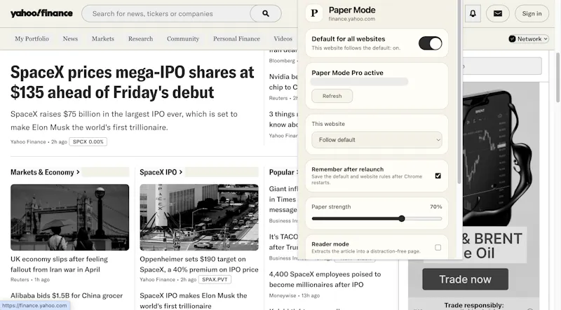 Paper Mode screenshot 2