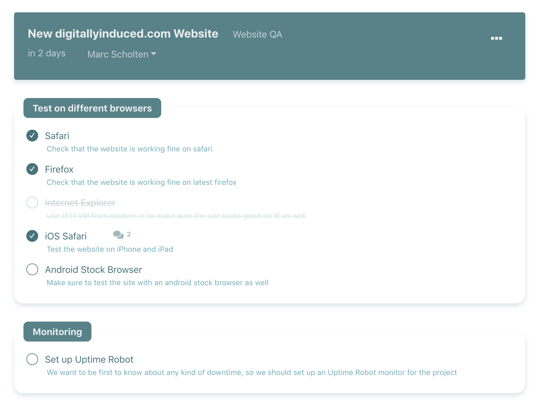 Active Checklist gallery image