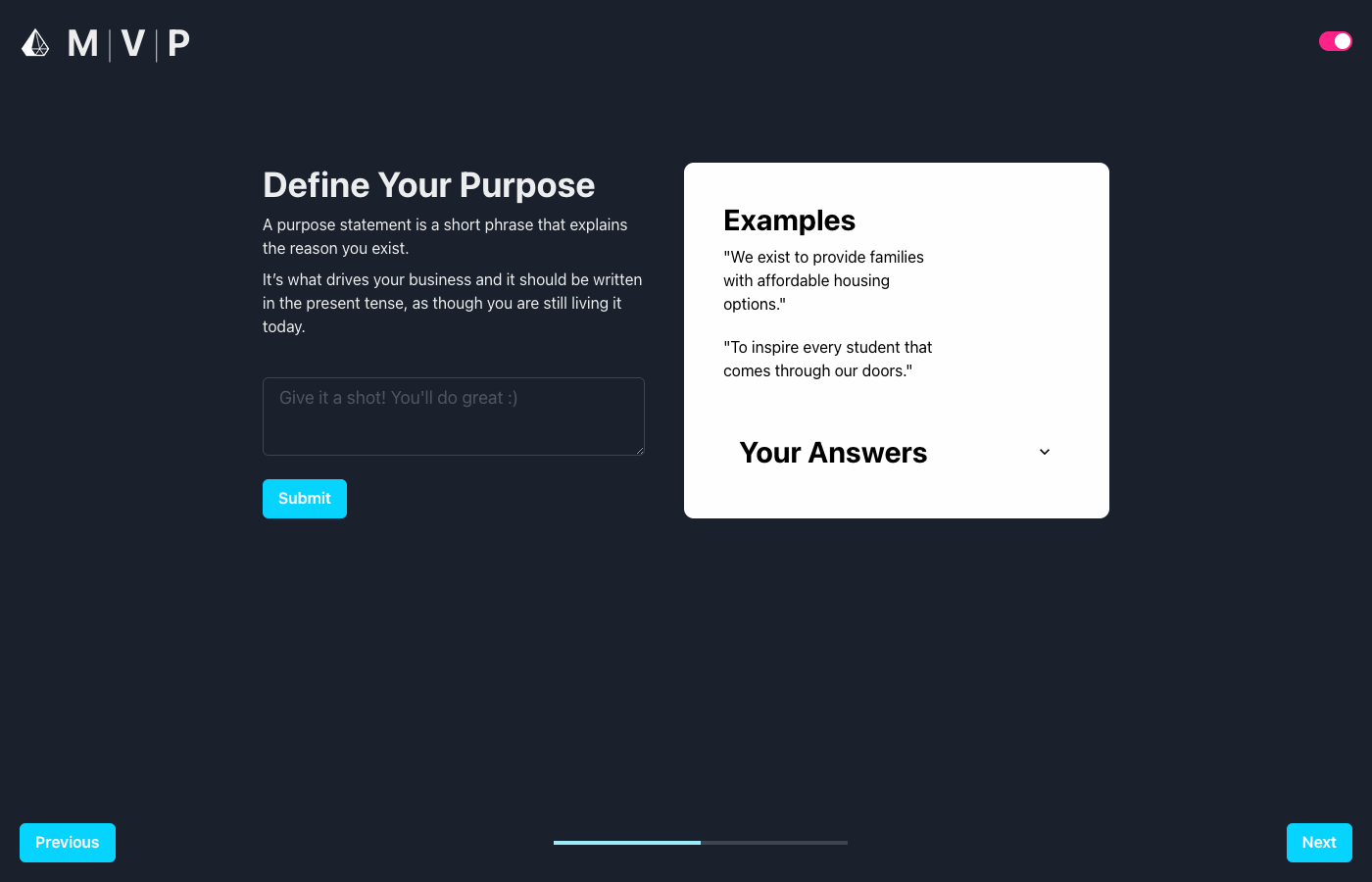 MVP (Mission, Vision, Purpose) gallery image