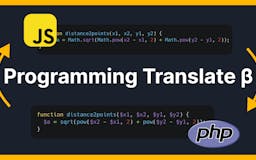 Programming Translate media 1