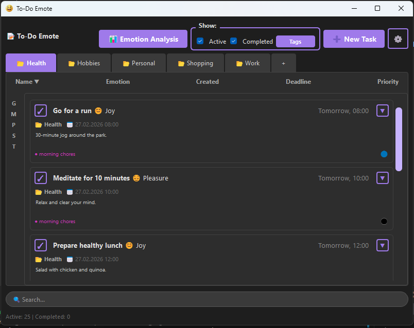 To-Do Emote - Screenshot 3 showing product features and functionality