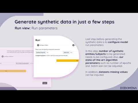 Dedomena Synthetic Data Generator