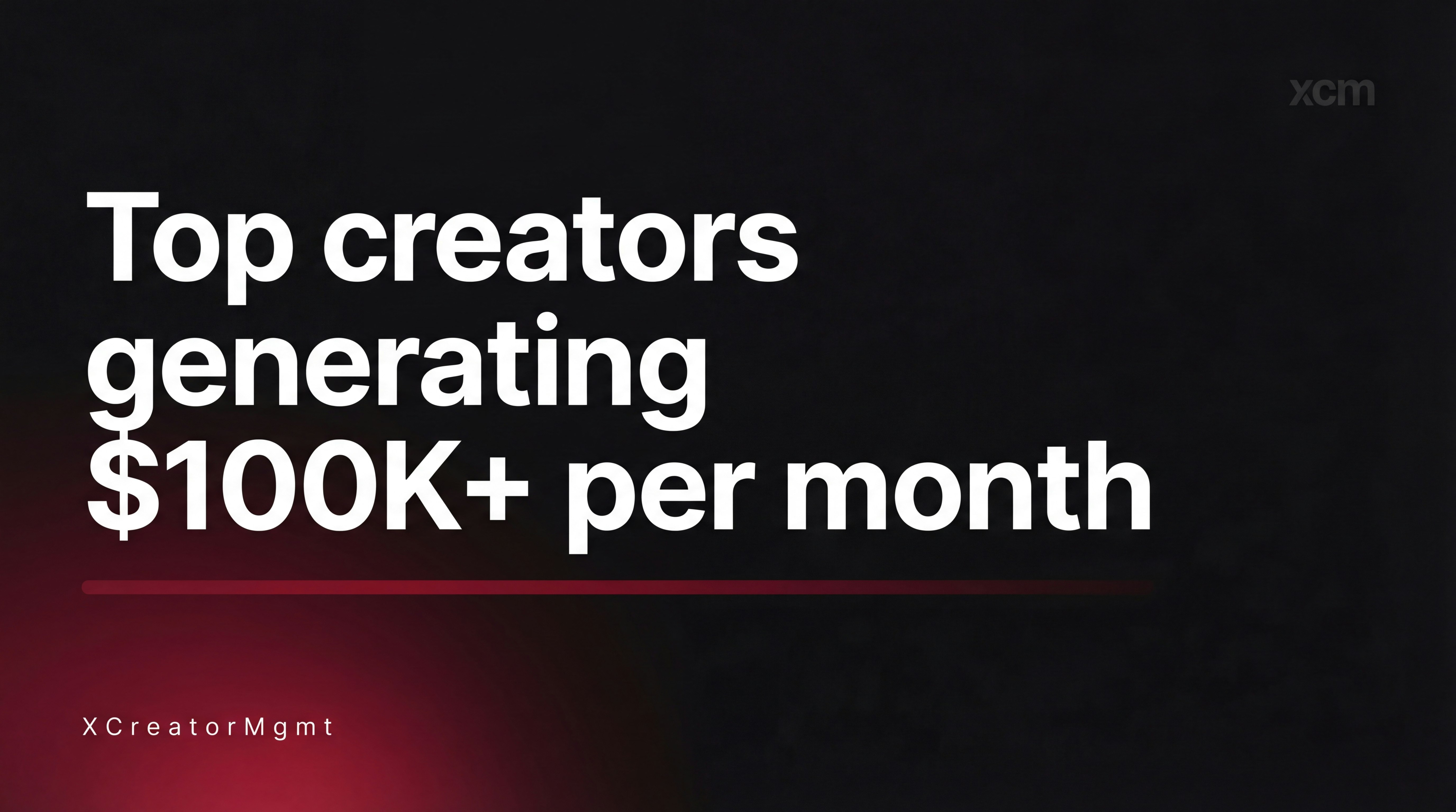 XCreatorMgmt — Best OnlyFans Agency - Main product screenshot demonstrating key features and user interface