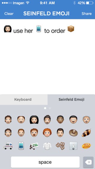 The Seinfeld Emoji app media 3