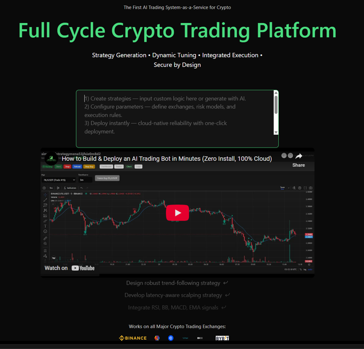 10xtraders.ai加密交易平台 - 高級加密交易者的第一個AI交易SaaS media 2